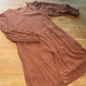 Abercrombie 3/4 Sleeve Polka Dot Dress